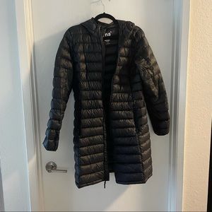 TNA Long Botany Puffer Jacket from Aritzia